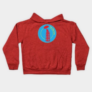 Sea Side Cove Lifeguard Logo Multicolor Kids Hoodie